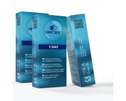 Unicare Zachte Daglenzen - 90 stuks - Sterkte -3.00 - Hioxifilcon A 58% water - Gevoelige Ogen