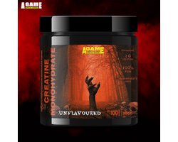 A-Game creatine poeder - 100% creatine monohydraat (300 g) neutrale smaak - HORROR (RED)