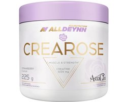 Alldeynn Crearose Creatine Monohydraat |Strawberry | 225g | 40 servings totaal | Micronized | Nutriworld