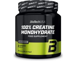 BioTechUSA 100% Creatine Monohydrate | Creatine van farmaceutische kwaliteit | Gemicroniseerd | Veganistisch | Glutenvrij, 300 g, Zonder smaak