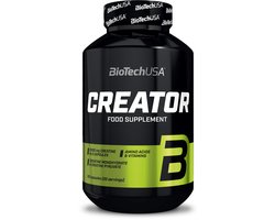 BioTechUSA CreaTor | Met Creatine Monohydraat & Creatine Pyruvaat | Toegevoegde Aminozuren, Vitamines & Niacine, 120 Capsules