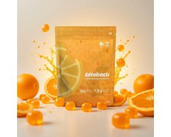 BiteBack Creatine Monohydraat gummies – 60 Stuks (2 per Dag) – Sinaasappel