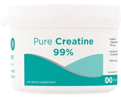 CREATINE MONOHYDRATE (Hansen) - Geen toevoegingen - Onafhankelijk getest - 120 gram pure poeder (+99%) incl. maatlepel