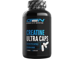Creatine Ultra Caps - 180 capsules met elk 1250 mg puur creatine-monohydraat - Premium: Ultrazacht + Maasfactor van 200 - Hooggedoseerd