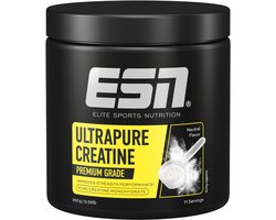 ESN Ultrapure Creatine Poeder, 250 g - Puur Creatine Monohydraat, Premium Kwaliteit, Veganistisch