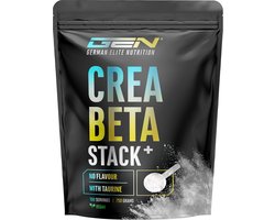 GEN Creatine Beta-Alanine Stack - 750 g poeder - creatine-monohydraat + beta-alanine + L-taurine - hoogwaardig gemicroniseerd creatine - optimaal gedoseerd, vegan