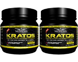 Nemesis Nutrition | Kratos + 1 GRATIS Creatine Monohydraat | Unflavoured | 2 potten van 500gr 200 servings | Herstel | Nutriworld