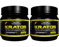 Nemesis Nutrition | Kratos Creatine Monohydraat | Unflavoured | 2 potten van 300gr 120 servings Totaal | Herstel | Nutriworld