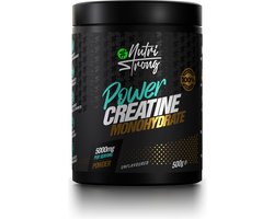 Nutri Strong Creatine Monohydraat 500g – 100% Puur – Spiergroei & Kracht