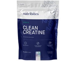 Nutribites Clean Creatine - 100% Creatine Monohydraat - Zuiver en goed opneembaar - 250g