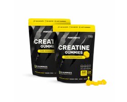 Powerbite Creatine Caribbean Pineapple Flavour - 2 x 90 gummies - Voordeelverpakking