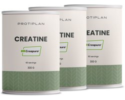 Protiplan - Creatine Unflavoured 100% Creapure® - 3 stuks - 3 x 300 g - Supplement