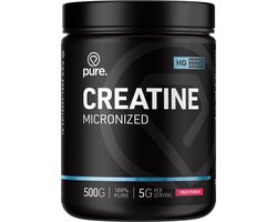 Pure. Creatine Monohydraat - Fruit Punch - 500g - micronized poeder - creatine - spiergroei - fitness & sport
