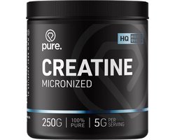 Pure. Creatine Monohydraat - Naturel - 250g - micronized poeder - creatine - spiergroei - fitness & sport