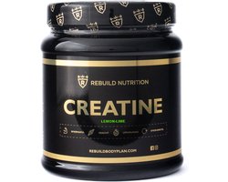 Rebuild Nutrition - Creatine Monohydrate - Lemon-Lime smaak - Poeder - Supplement voor Spieropbouw & Conditie Verbetering - Creatine Monohydraat - 80 doseringen - 400 gram