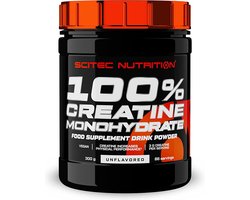 Scitec Nutrition® - 100% Creatine Monohydrate (300 gram - Unflavored) - 88 doseringen - creatine poeder - creatine monohydraat