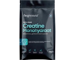 WeightWorld Creatine poeder - 1 kg - Puur creatine monohydraat - 330 doseringen voor 11 maanden