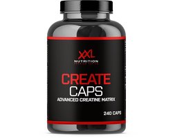 XXL Nutrition - Create Capsules - Creatine Mix: Crea-Trona | Creatine Citraat | Creatine Pyruvaat | Betaďne HCL | Taurine - Voedingssuplement - 240 Capsules