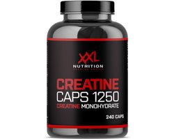 XXL Nutrition - Creatine Monohydrate Caps 1250 mg - Zuivere Creatine Monohydraat In Capsules - 240 Caps