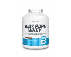 BioTechUSA 100% Pure Whey | Eiwitpoeder met BCAA en Glutamine | Glutenvrij, Palmolievrij | 21g Eiwit per portie, 2.27 kg, Chocolade