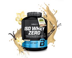 BioTechUSA Iso Whey Zero | Premium wei-eiwitisolaat | Grasgevoerd | Enzymvrij | Suiker- en glutenvrij, 1816 g, Vanille
