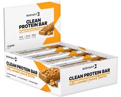 Body & Fit Clean Protein Bar - Proteïne Repen / Eiwitrepen - Salty Caramel Peanut - 12 stuks (1 doos)