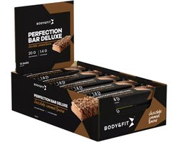 Body & Fit Perfection Bar Deluxe Protein Bar - Eiwitreep - Proteine Repen met 20 Gram Eiwit - Chocolate & Caramel - 825 gram (15 Eiwitrepen)
