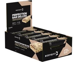 Body & Fit Perfection Bar Deluxe Protein Bar - Eiwitreep - Proteine Repen met 20 Gram Eiwit - Cookies & Cream - 825 gram (15 Eiwitrepen)