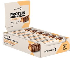 Body & Fit Protein Bar Crunchy - Knapperige Eiwitreep - Proteïne Repen - Mix Box - 540 gram (12 Eiwitrepen)