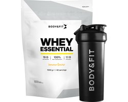 Body & Fit Whey Essential Banaan 1000 gram - Whey Protein - Proteine poeder + Essential Shaker 700 ml