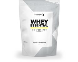 Body & Fit Whey Essential - Eiwitpoeder - Proteine Poeder - 100% Whey Eiwitconcentraat - Whey Protein - Eiwitshakes - Chocolade - 2500 gram (1000 shakes)