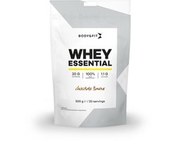 Body & Fit Whey Essential - Eiwitpoeder - Proteine Poeder - 100% Whey Eiwitconcentraat - Whey Protein - Eiwitshakes - Chocolade - 500 gram (20 shakes)