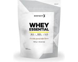 Body & Fit Whey Essential - Eiwitpoeder - Proteine Poeder - 100% Whey Eiwitconcentraat - Whey Protein - Eiwitshakes - Chocolade & Pindakaas - 1000 gram (40 shakes)