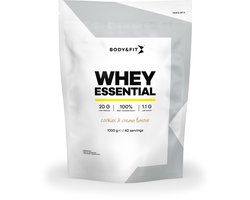 Body & Fit Whey Essential - Eiwitpoeder - Proteine Poeder - 100% Whey Eiwitconcentraat - Whey Protein - Eiwitshakes - Cookies & Cream - 1000 gram (40 shakes)