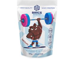 BRICS Nutrition WPC80 – Eiwitshake – Whey Chocolate – 400g – Maandpakket – Brievenbusverpakking