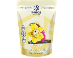 BRICS Nutrition WPC80 – Eiwitshake – Whey Vanilla – 400g – Maandpakket – Brievenbusverpakking