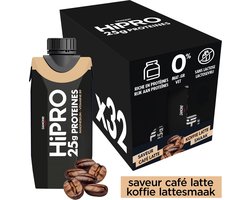 Danone HiPRO Eiwitshake – Koffie / Café Latte – 25g Proteïne – 32 x 330ml – Lactosevrij