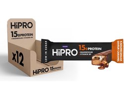 Danone HiPRO Proteïnereep - Caramel - 12 x 55g - Eiwitrijke Snack