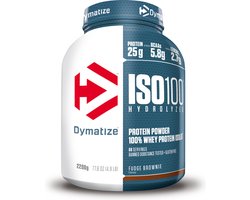 Dymatize ISO 100 (2264g) Fudge Brownie - Eiwitten - Wei-eiwit isolaat