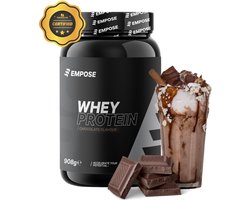 Empose Nutrition Whey Protein - Proteine Poeder - Proteïne Shake - Eiwitpoeder - Proteïne Shake - Eiwitshakes - Chocolade - 908 gram - 30 doseringen