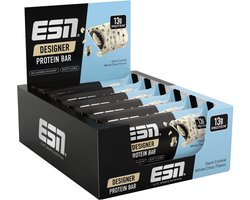 ESN Designer Bar Proteine Repen – Dark Cookie White Choc, 12 x 45 g – Ideaal Tussendoortje met 14 g Proteïne