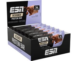 ESN Designer Bar Proteine Repen – Fudge Brownie, 12 x 45 g – Ideaal Tussendoortje met 14 g Proteïne