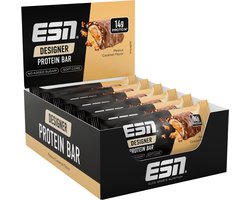 ESN Designer Bar Proteine Repen – Peanut Caramel, 12 x 45 g – Ideaal Tussendoortje met 14 g Proteïne