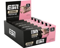 ESN Designer Bar Proteine Repen – Strawberry Yoghurt, 12 x 45 g – Ideaal Tussendoortje met 14 g Proteïne