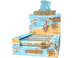 Grenade Protein Bar Chocolate Chip Cookie Dough 21g Protein - Doos 12x 60g - 720g - Eiwitrepen voor Twee Weken - Eiwitten voor Spieren - Sportvoeding - Tussendoortjes