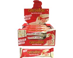 Grenade Protein Bar White Chocolate Salted Peanut 20g Protein - Doos 12x 60g - 720g - Eiwitrepen voor Twee Weken - Eiwitten voor Spieren - Sportvoeding - Tussendoortjes