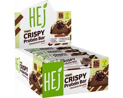 HEJ Natural HEJ Crispy Vegan Protein Bar (12x45g) Chocolate Brownie - Repen - Eiwit Repen