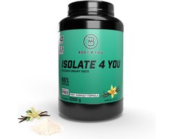 Isolate Protein Poeder Vanille 1kg | 40 Porties – 86% Eiwit – Spieropbouw & Herstel – Body4You