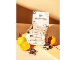 KoRo | Gepofterijstreep met pure chocolade met sinaasappel 20 x 18 g