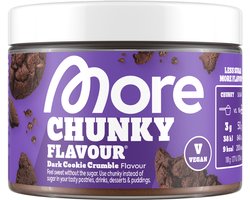 MORE NUTRITION Chunky Flavour Smaakpoeder, Dark Cookie Crumble, 170 g - 56 Porties - Laag in Calorieën, Suikervervanger met Zoetstoffen voor Voeding en Dranken - Perfect voor Kwark of Skyr170g - Variante: